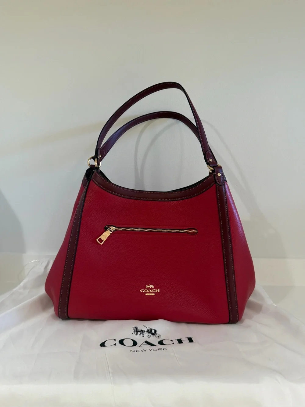 Coach Red Leather Hobo Bag (brand new)